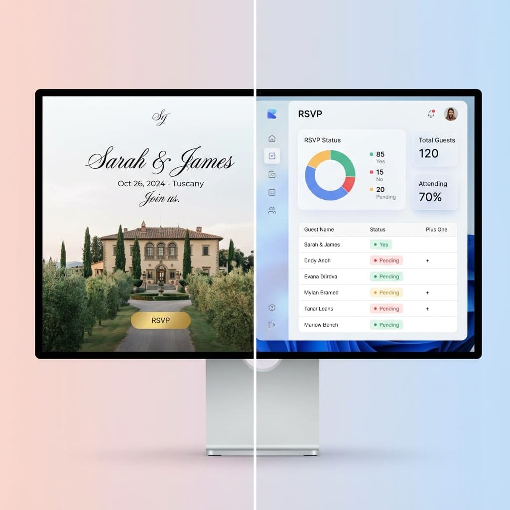 ZEvnt Dashboard and Event Website Preview